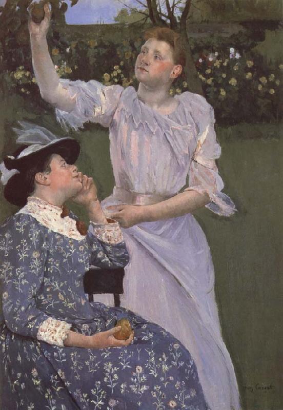 Mary Cassatt Junge Frauen beim Obstpflucken Germany oil painting art